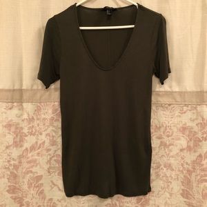 Olive green tee